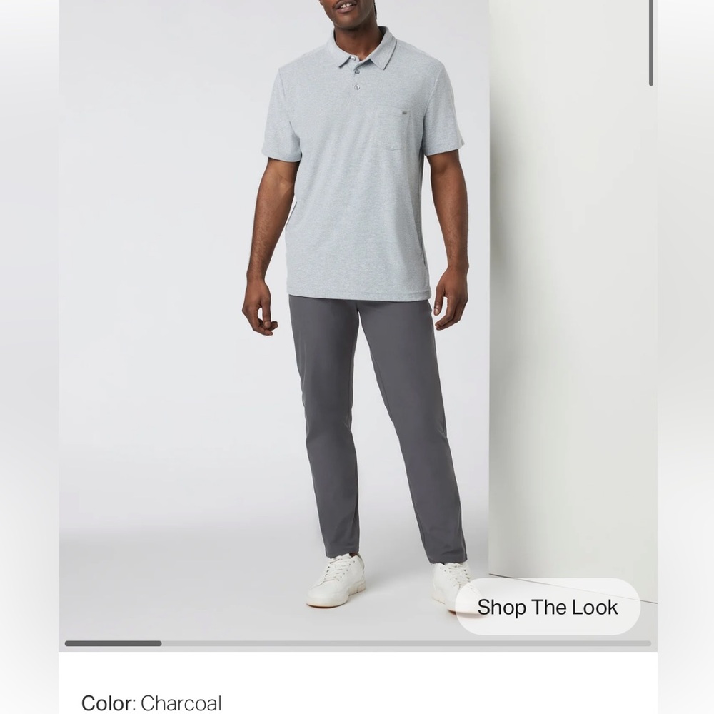 Vuori Meta™ Pant Athletic Slim Fit 28” in Charcoal
